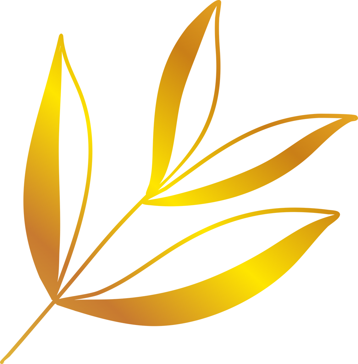 Golden Leaves Illustration